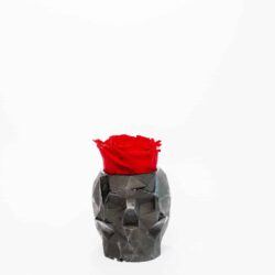 Beton Vase 3D mit Rose